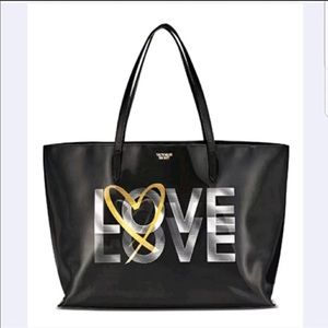 Brand new black Victoria secret tote bag